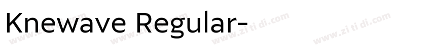 Knewave Regular字体转换